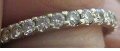 xxM1201M My wedding ring 18k gold and diamond Takst valuation N. Kr. 26 000